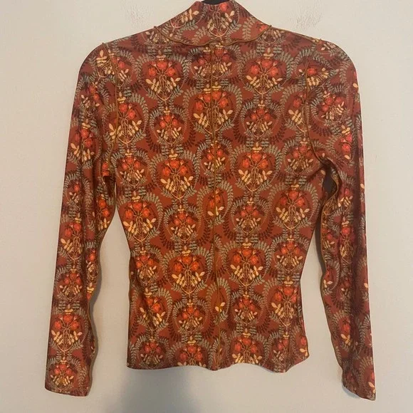 Hunter Bell Connor top harvest medallion XS festival boho 70s turtleneck - Picture 7 of 8